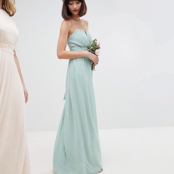 asos sage bridesmaid dress